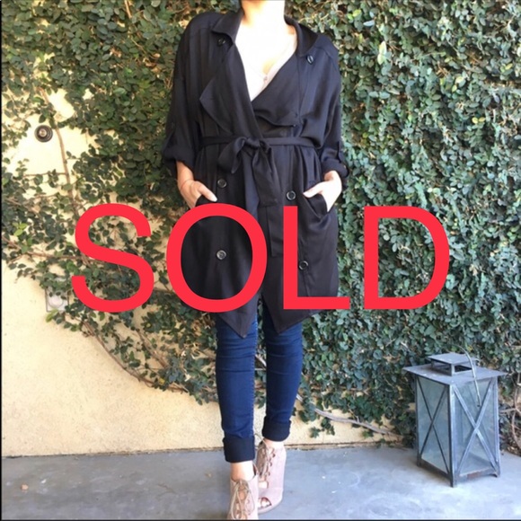 Jackets & Blazers - Duster Jacket : Black